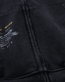 Graffiti Washed Zip Up Hoodie | Inflation Streetwear