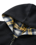 Yellow Plaid Reversible Zip-Up Hoodie | INFLATION Streetwear INFLATION