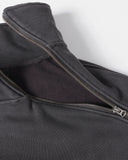 Washed Asymmetric Zip Sweatshirt | Inflation Streetwear