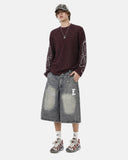 Script Sleeve Graphic Waffle T-Shirt | Inflation Streetwear