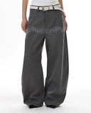 Pinstripe Cinch Back Tailored Pants | Inflation Streetwear INFLATION
