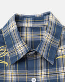 Abstract Line Plaid Shirt | Inflation Streetwear