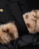 Leopard Faux Fur Lined Cropped Padded Jacket | Inflation Streetwear INFLATION