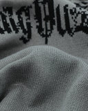 Distressed Gothic Graphic Knit Sweater | Inflation Streetwear