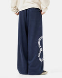 Leopard Appliqué Wide-Leg Sweatpants | Inflation Streetwear