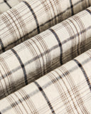 Script Graphic Plaid Long-Sleeve Shirt | Inflation Streetwear