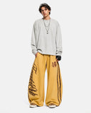 Leopard Stripe Graphic Barrel Sweatpants | Inflation Streetwear