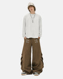 Metal Clasp Barrel Cargo Pants | Inflation Streetwear