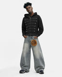 Military Style Zip Up Hoodie | Inflation Streetwear