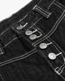 Button Fly Baggy Denim Jorts | Inflation streetwear INFLATION