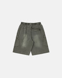 Washed Cargo Shorts Utility Pockets | Inflation Streetwear