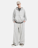 Raw Edge Boxy French Terry Hoodie Set | Inflation Streetwear