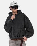 Washed Fleece Boxy Hoodie | Inflation Streetwear