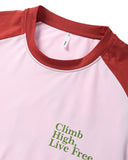 Climbing Graphic Raglan Sleeve T-Shirt | Inflation Streetwear