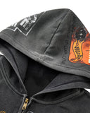 Boxy Graffiti Zip Up Hoodie | Inflation Streetwear INFLATION