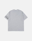 Vintage Stripe Letter Print Short Sleeve Tee | Inflation Streetwear