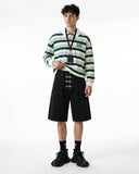 Metal Buckle Baggy Jorts | Inflation Streetwear INFLATION