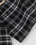 Lettering Embroidery Plaid Shirts | Inflation Streetwear INFLATION
