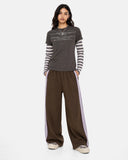 Side Stripe Wide Leg Track Pants | Inflation Streetwear