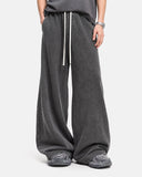 loose fit sweatpants with faded texture