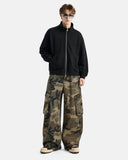 Polar Fleece High Neck Zip Up Jacket | Inflation Streetwear