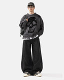 Distressed Skull Knit Sweater | Inflation Streetwear