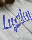 Faux Fur Collar Zip Up Hoodie Jacket  | Inflation Streetwear INFLATION