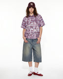 Devil Embroidered Plaid Shirt | Inflation Streetwear INFLATION