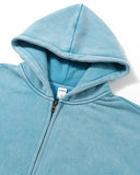 Washed Fleece Oversized Zip Up Hoodie | Inflation Streetwear