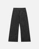 Cinch Back Raw Wide Leg Baggy Jeans | Inflation Streetwear INFLATION