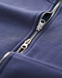 High Collar Fleece Double Zip-Up Hoodies | Inflation Streetwear INFLATION