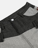 Asymmetric Double Waist Baggy Jeans | Inflation Streetwear