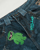 Cartoon Print Chain Barrel Jeans | Inflation Streetwear INFLATION