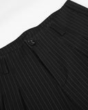 Pinstripe Pleated Barrel Trousers | Inflation Streetwear INFLATION