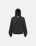 Acid Wash Stitching Zip Up Hoodies | Inflation Streetwear INFLATION