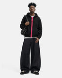 Contrast Chunky Zip Up Hoodie | Inflation Streetwear