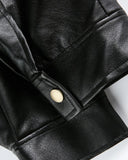 Embroidery Faux Leather Racing Jacket | Inflation Streetwear INFLATION