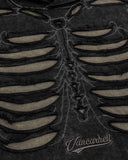 Distressed Ribcage Wash Hoodie | Inflation Streetwear INFLATION