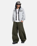 Camo Script Graphic Cropped Hoodie | Inflation Streetwear