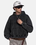 Washed Fleece Boxy Hoodie | Inflation Streetwear