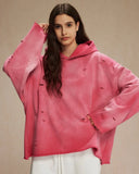 Acid Wash Ripped Boxy Hoodies | Inflation Streetwear INFLATION