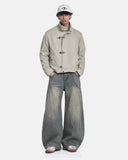 Metal Clasp Boxy Workwear Jacket | Inflation Streetwear