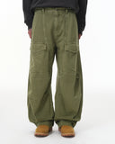 Multi Pockets Garment Washed Cargo Pants | Inflation Streetwear INFLATION