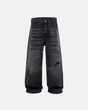Distressed Rhinestone Ripped Baggy Jeans | Inflation Streetwear INFLATION