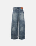 streetwear washed denim back view