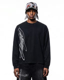 oversized typography washed shirt