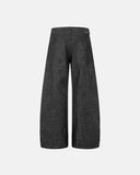 Button Detail Deconstructed Raw Baggy Jeans | Inflation Streetwear INFLATION