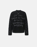 Script Graphic Waffle Long Sleeve T-Shirt | Inflation Streetwear