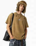 Distressed Tie-Dye Reflective Print T-Shirt | Inflation Streetwear INFLATION