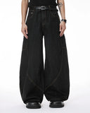 Colorful Rhinestone Raw Barrel Jeans | Inflation Streetwear INFLATION